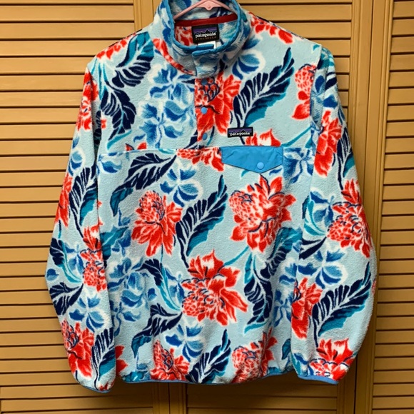 EXC Patagonia Synchilla Fleece Manoa Dusk Blue Women’s M Lightweight Snap-T 2015 - Picture 2 of 15